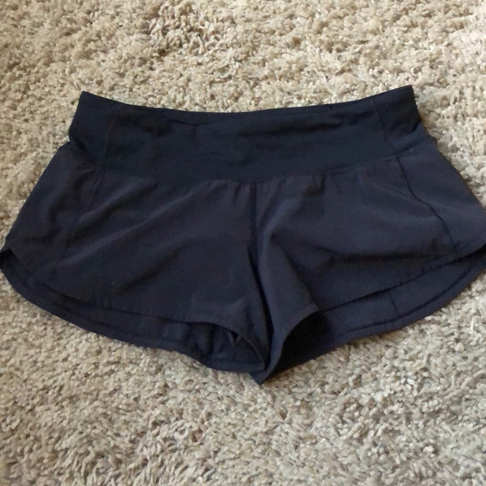 Black Lululemon Speed Up Shorts
